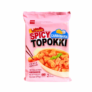 INSTANT TTEOKBOKKI (TOPOKKI) CARBONARA EXTRA SPICY 376g WANG