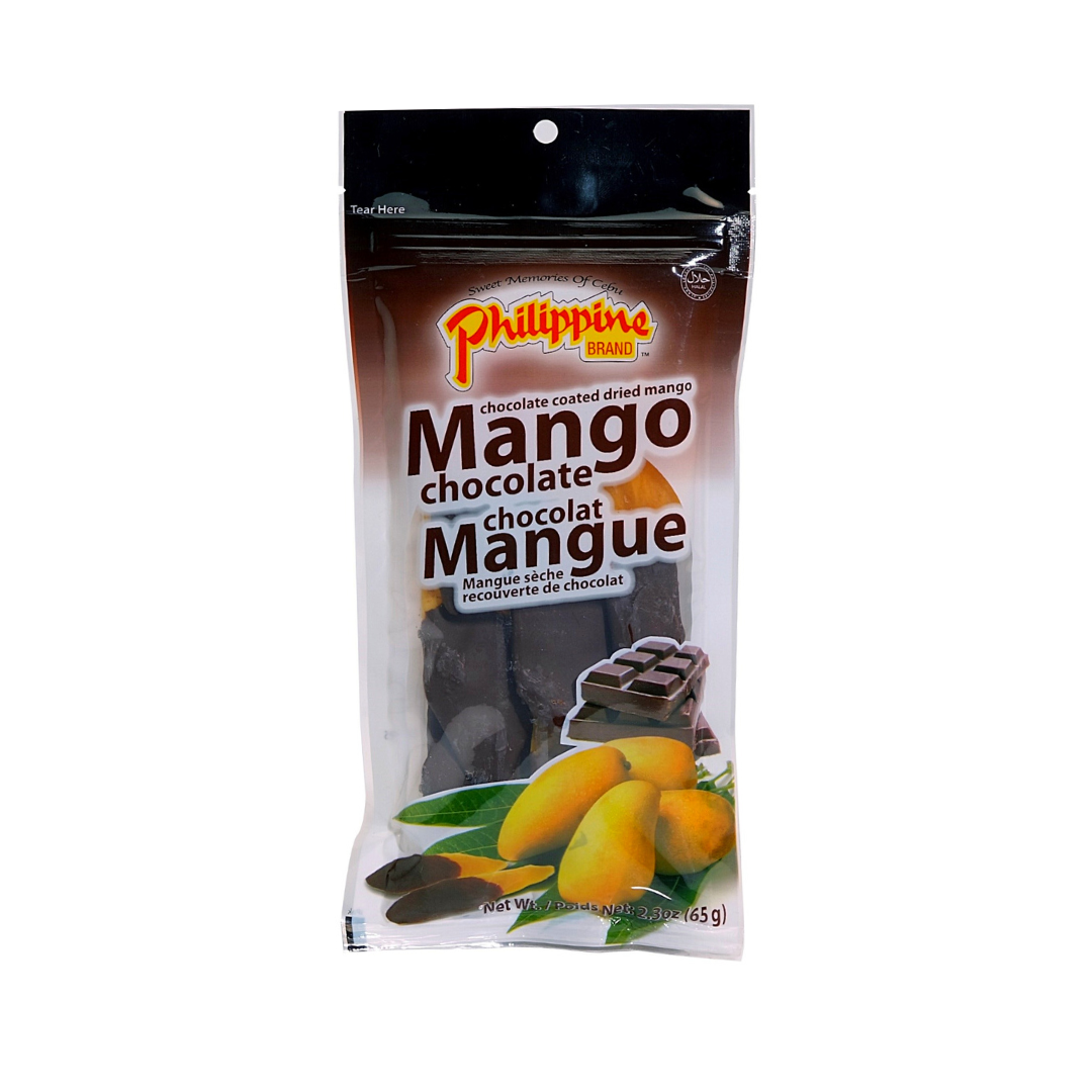 CHOCOLATE COATED DRIED MANGO 65g PHILIPPINE