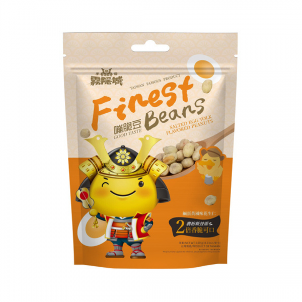 PEANUTS SNACK SALTED EGG FLAVOR 120g SAN SHU GONG FOOD