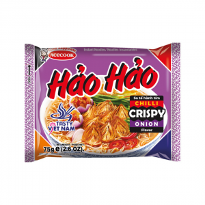 INSTANT NOODLES CHILLI CRISPY ONION "HAO HAO" 74g ACECOOK