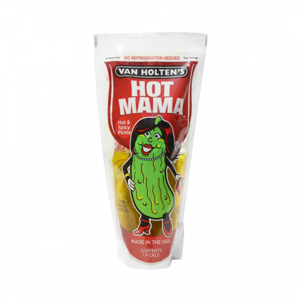 "HOT MAMA" PICKLE HOT & SPICY FLAVOR 1pc. VAN HOLTEN'S