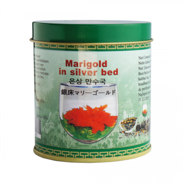 GREEN TEA MARIGOLD IN SILVER BED 35g GOLDEN TURTLE