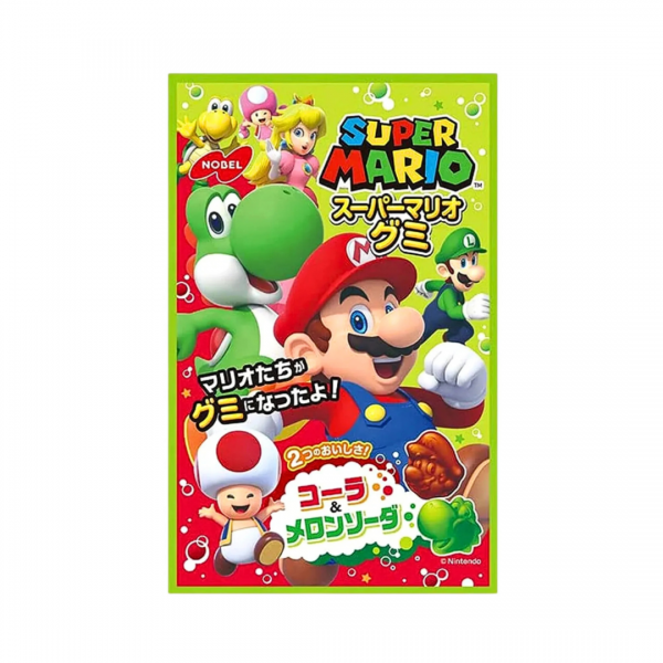 GUMMY CANDY MELON&COLA FLAVOUR "MARIO" 50g NOBEL