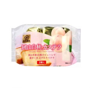 JAPANESE CAKE "OKOYAMA WHITE PEACH CASTELLA" 120g H FOODS