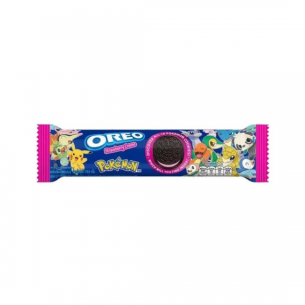 OREO COOKIES POKEMON STRAWBERRY FLAVORED CREAM 119.6g OREO