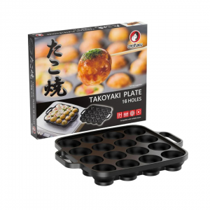 CAST IRON TAKOYAKI PLATE 16 Holes OTAFUKU