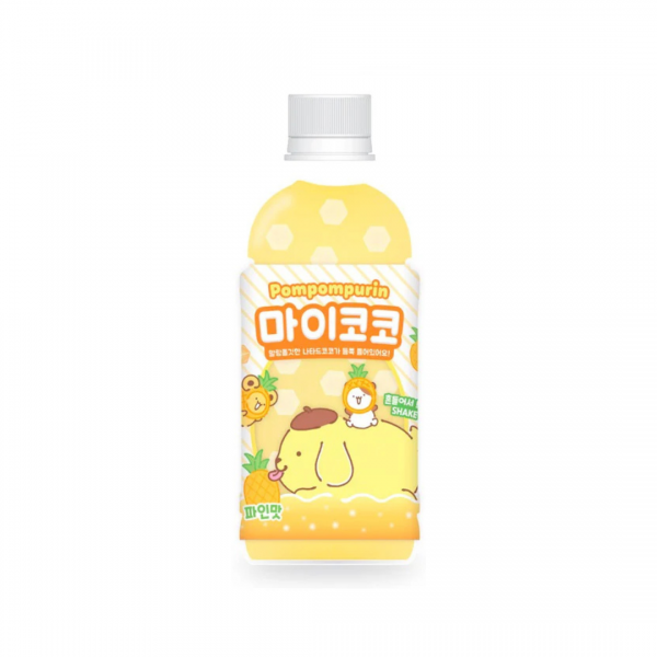 PINEAPPLE DRINK WITH NATA DE COCO POMPOMPURIN 340ml SANRIO