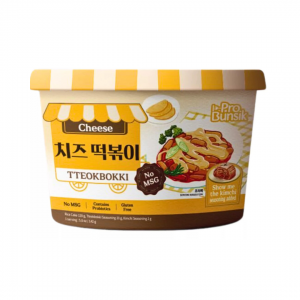 INSTANT TTEOKBOKKI (TOPOKKI) WITH CHEESE (BOWL) 140g PRO BUNSIK