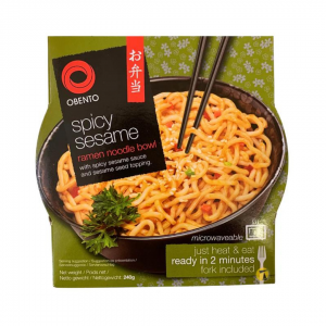 INSTANT RAMEN NOODLE BOWL SPICY SESAME (HOT) 240g OBENTO