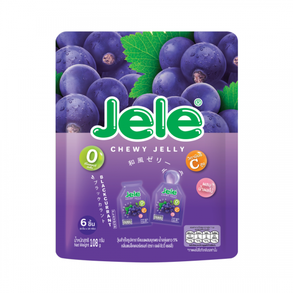 CHEWY JELLY BLACKCURRANT FLAVOUR 6pc.108g JELE