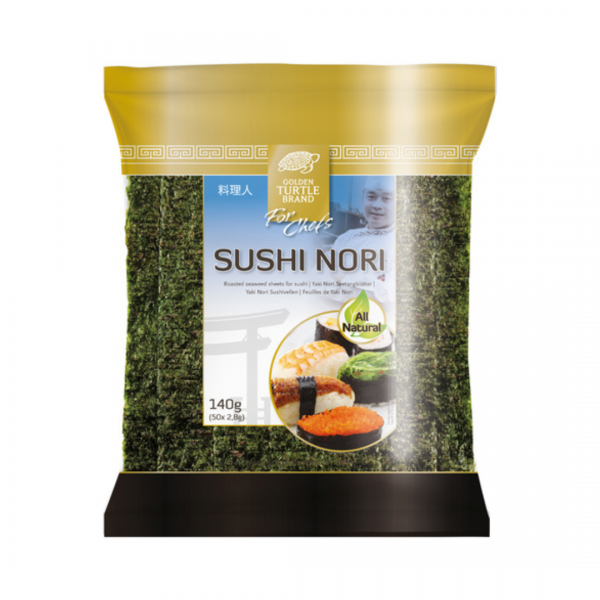 SUSHI NORI 50pcs. 140g GOLDEN TURTLE CHEF