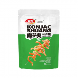 LONG KONJAK STRIPS SOUR&HOT FLAVOUR 252g WEILONG