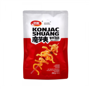 LONG KONJAK STRIPS HOT&SPICY FLAVOUR 252g WEILONG