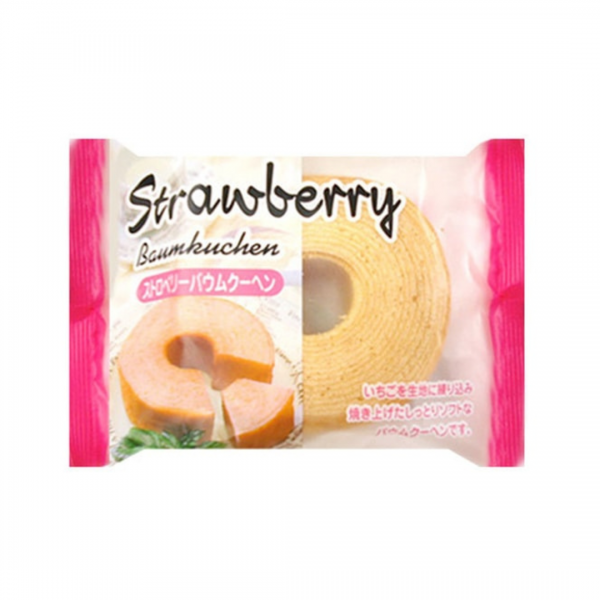 BAKED CAKE STRAWBERRY FLAVOR "BAUMKUCHEN" 70g TAIYO